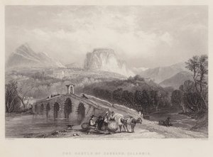 Le Château de Cassano, Calabre (gravure) - English School