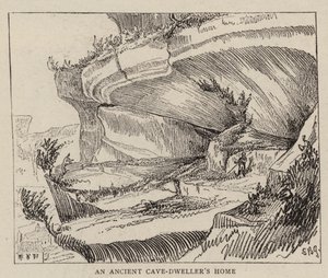 Les troglodytes de la Vézère (gravure) - English School