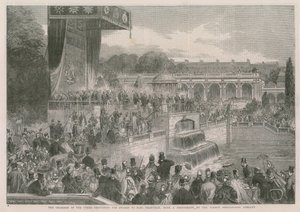 Le président des jurys remettant les prix au comte Granville - English School