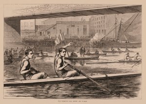 La paire de champions, Biffen et Teomas (gravure) - English School