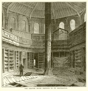 La salle capitulaire avant sa restauration - English School