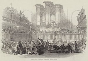 La convention chartiste, John-Street, Fitzroy-Square (gravure) - English School