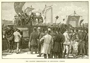 La manifestation chartiste sur Kennington Common - English School
