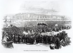 La réunion chartiste sur Kennington Common, avril 1848 - English School