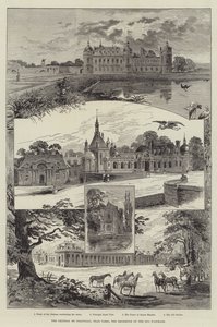 Le château de Chantilly, près de Paris, résidence du duc d