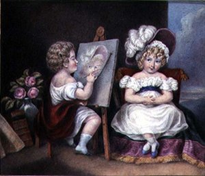 Le portraitiste enfant - English School