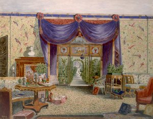 La Chambre chinoise à Middleton Park, Oxfordshire, 1840