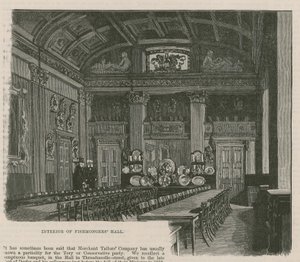 Les guildes de la ville : La Fishmongers Company : Intérieur de la Fishmongers Hall - English School