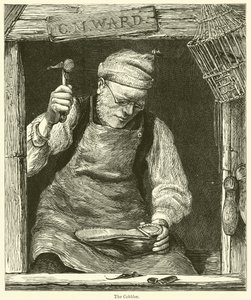 Le Cordonnier (gravure) - English School