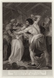 Le collecteur de la poll-tax assassiné par Wat Tyler - English School