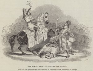 Le combat entre Richard et Saladin - English School
