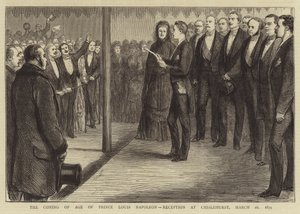 La majorité du Prince Louis Napoléon, réception à Chislehurst