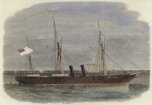Le vapeur à vis de la Confédération Rappahannock au quai de Calais - English School