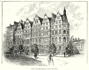The Constitutional Club, Londres (gravure) - English School