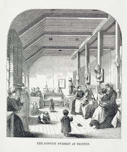 La crèche des condamnés à Brixton, extrait de The Criminal Prisons of London and Scenes of Prison Life par Henry Mayhew et John Binny, 1862 - English School