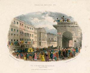 Le cortège du couronnement, 8 septembre 1831 - English School