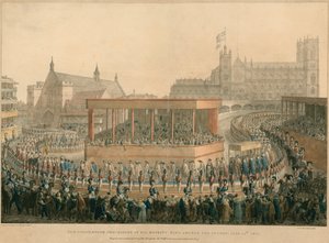 La procession du couronnement de Sa Majesté le roi George IV, le 19 juillet 1821 - English School