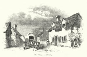 Le Cottage à Elstow (gravure) - English School