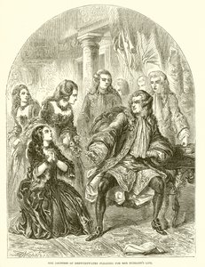 La comtesse de Derwentwater plaidant pour la vie de son mari - English School