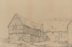 Le Court Lodge à East Farleigh, près de Maidstone, vers 1874 - English School