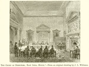 Le tribunal des directeurs, East India House - English School