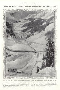 La piste de Cresta, Saint-Moritz, Suisse - English School