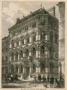 Le bureau de la Crown Life Assurance, Fleet Street, Londres - English School