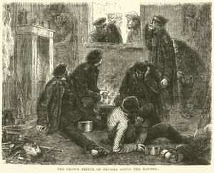 Le Prince héritier de Prusse faisant la ronde, novembre 1870 - English School