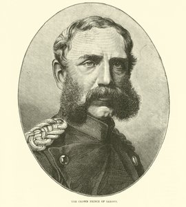 Le prince héritier de Saxe, août 1870 - English School