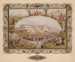 Le Crystal Palace, 1851, La Grande Exposition, Hyde Park, Londres - English School