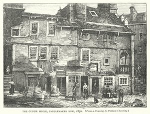 La maison Cunzie, Candlemaker Row - English School