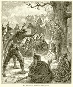 Le Deerslayer entre les mains des Indiens