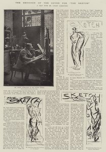 Le concepteur de la couverture pour "The Sketch" (lithographie)