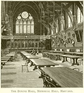 La salle à manger, Memorial Hall, Harvard
