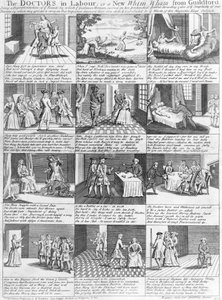 Les Médecins en Travail, ou une Nouvelle Fantaisie de Guildford, 1726 - English School