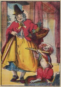 Le chien jouant de la flûte - English School