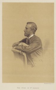 Le duc de St Albans (lithographie) - English School