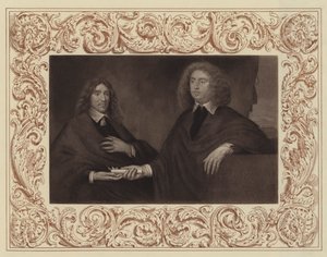 Le comte de Lauderdale (à droite) et le comte de Lanark (devenu plus tard deuxième duc de Hamilton) - English School