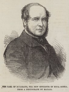 Le comte de Mulgrave, le nouveau gouverneur de la Nouvelle-Écosse (gravure) - English School
