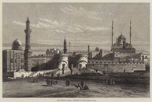 La crise égyptienne, entrée de la citadelle, Le Caire - English School