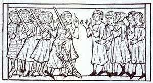 Les Envoyés du Soudan, illustration de Science et Littérature au Moyen Âge et à la Renaissance, écrit et gravé par Paul Lacroix, 1878 - English School