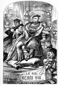 La célèbre histoire de la vie de Henri VIII - Illustration dans "Œuvres complètes de William Shakespeare" 1866 - English School