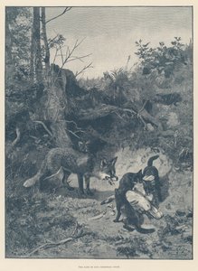 Le destin de notre oie de Noël (gravure) - English School