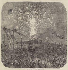 Les fêtes à Paris (gravure) - English School