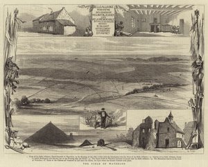 Le champ de Waterloo (gravure) - English School
