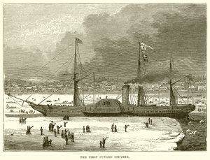 Le premier vapeur de la Cunard - English School