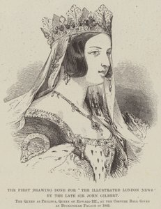 Le premier dessin réalisé pour "The Illustrated London News" par feu Sir John Gilbert - English School