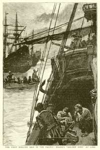 Le premier navire anglais dans le Pacifique : le Golden Hind de Drake à Lima - English School