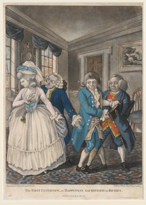 La première rencontre, ou le bonheur sacrifié aux richesses, 1784 - English School