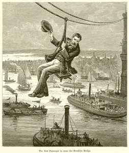 Le premier passager à traverser le pont de Brooklyn - English School